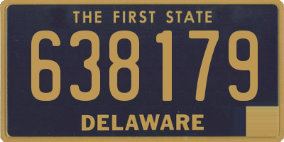 DE license plate 638179