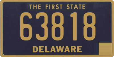 DE license plate 63818