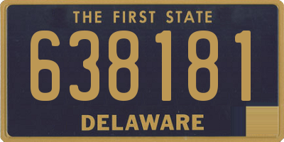 DE license plate 638181