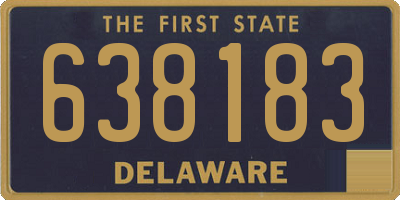 DE license plate 638183