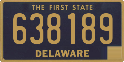 DE license plate 638189