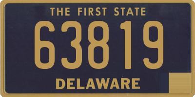 DE license plate 63819