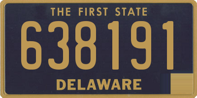 DE license plate 638191