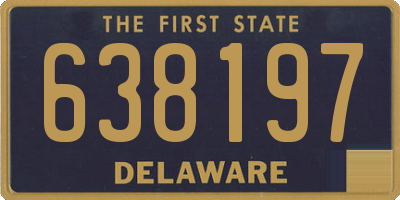 DE license plate 638197