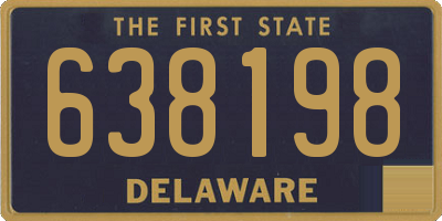 DE license plate 638198