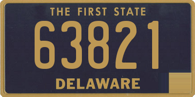 DE license plate 63821