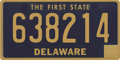 DE license plate 638214