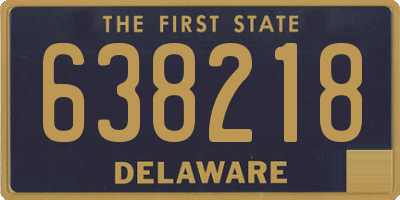 DE license plate 638218
