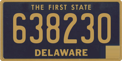 DE license plate 638230