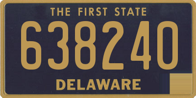 DE license plate 638240