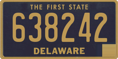 DE license plate 638242
