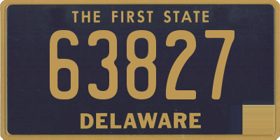 DE license plate 63827