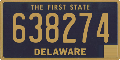 DE license plate 638274