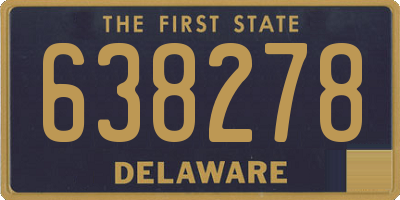 DE license plate 638278
