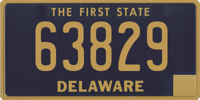 DE license plate 63829