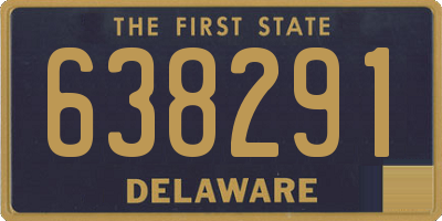 DE license plate 638291