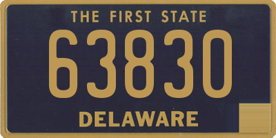 DE license plate 63830