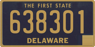 DE license plate 638301