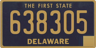 DE license plate 638305