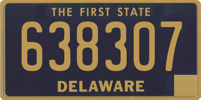 DE license plate 638307