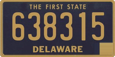 DE license plate 638315