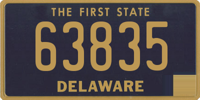 DE license plate 63835