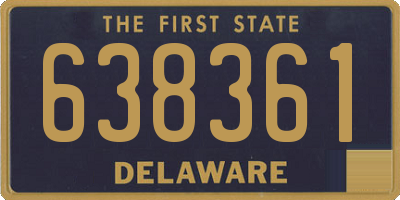 DE license plate 638361