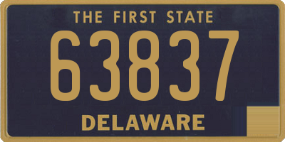 DE license plate 63837