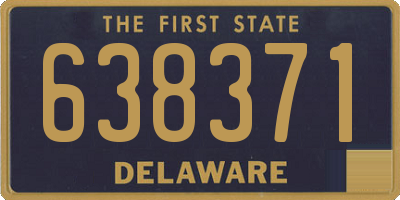 DE license plate 638371