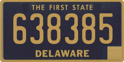 DE license plate 638385