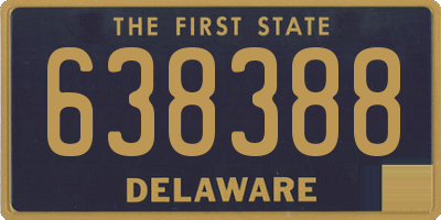 DE license plate 638388
