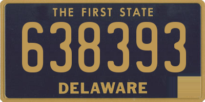 DE license plate 638393