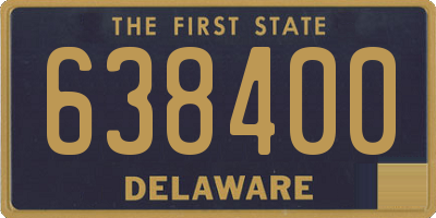 DE license plate 638400