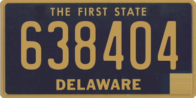 DE license plate 638404