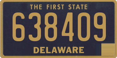 DE license plate 638409