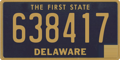 DE license plate 638417