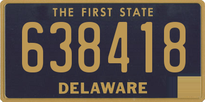 DE license plate 638418