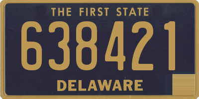 DE license plate 638421