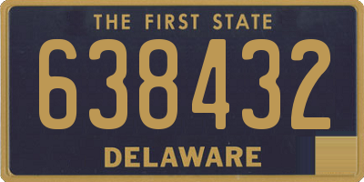 DE license plate 638432