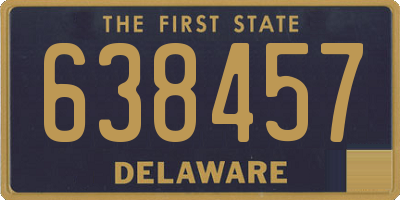 DE license plate 638457