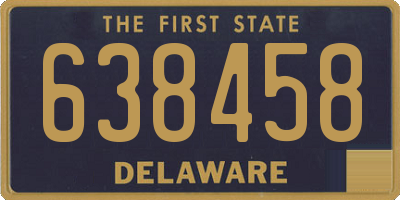 DE license plate 638458