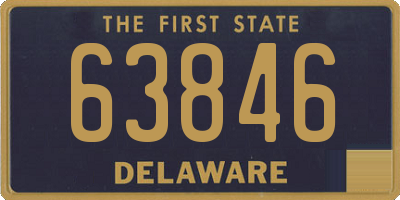 DE license plate 63846