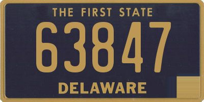 DE license plate 63847