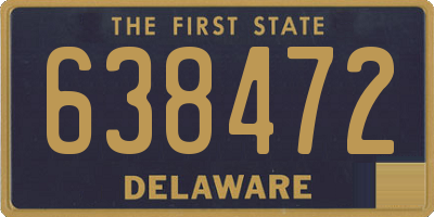 DE license plate 638472