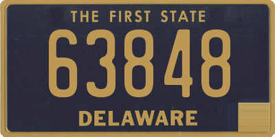 DE license plate 63848