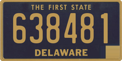 DE license plate 638481