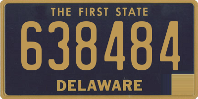 DE license plate 638484