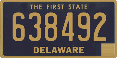 DE license plate 638492