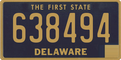 DE license plate 638494