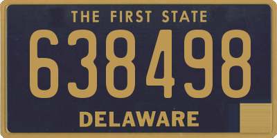 DE license plate 638498